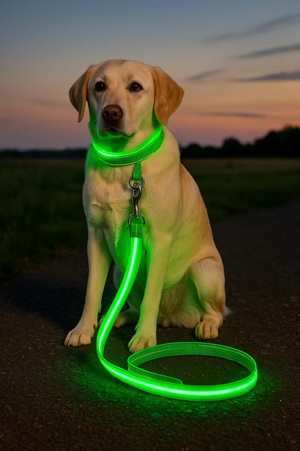 GlowPup™ LED Leash – NEW! Waterproof Safety Leash