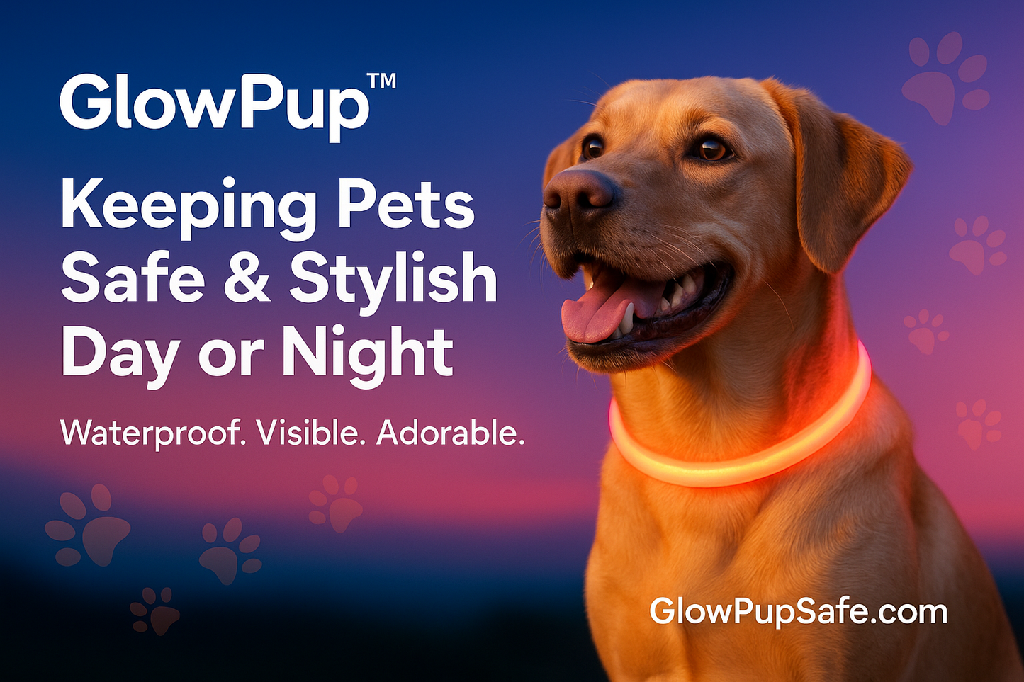 LED Dog Collar For Safety 